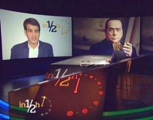 Raffaele Fitto alla trasmissione In Mezz’Ora di Lucia Annunziata su Rai 3