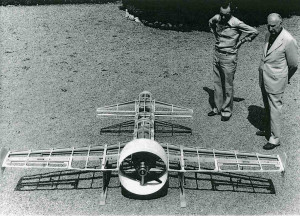 Modello di Drone costruito intorno agli Anni Quaranta alla SAI di Passignano sul Trasimeno - esposto alla Biennale dell Eresia
