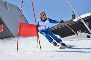 Maria Giovanna Quattrone mentre scia