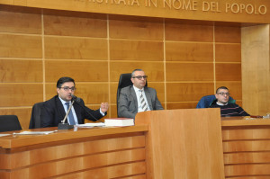 L'avvocato Aldo Ferraro,  il  Tenente Colonnello Gianluca Fearraro e l'avvocato Francesco Pagliuso 