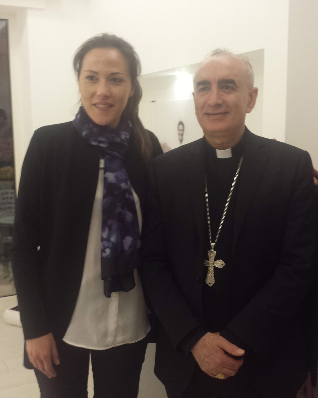 Mons Staglianò con Flora Sculco