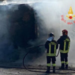 Catanzaro: a fuoco furgone Iveco in viale Europa