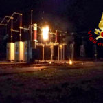 Incendio nella notte polo rete distribuzione energia elettrica