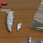 Droga:viaggia con 45 grammi di marijuana arrestato dai Carabinieri