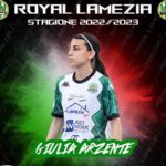 T&T Royal Lamezia: arriva la conferma di Giulia Arzente