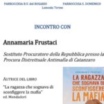 Testimonianza del pm Annamaria Frustaci venerdì 30 settembre Chiesa Rosario