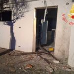 Bomba carta davanti ingresso  camera mortuaria di una clinica privata nel Cosentino, danni