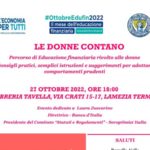 Lamezia:Soroptimist promuove incontro su Educazione finanziaria