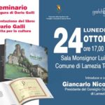 Lamezia: seminario formativo sulla figura del poeta Dario Galli