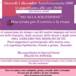 “No alla solitudine”, serata evento dell’associazione Senza Nodi