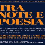 Lamezia, il chiostro caffè letterario presenta "tra note e poesia" il 30 dicembre