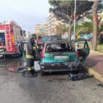 Auto in fiamme a Catanzaro Lido, nessun ferito