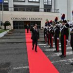 Il generale di corpo d’armata Galletta saluta il comando legione carabinieri Calabria