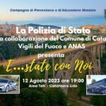“E…state con noi”: la campagna itinerante della Polizia di Stato sulla sicurezza stradale fa tappa a Catanzaro