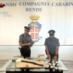 Rende – Droga e armi: arrestati dai Carabinieri padre e figlio
